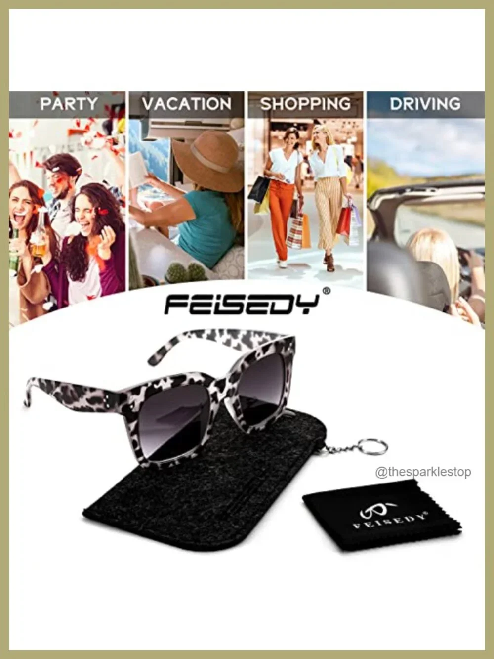 Vintage Butterfly Square Sunglasses for Women UV400 Gradient Lens Oversized